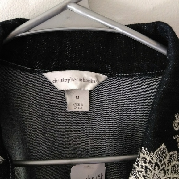 Christopher & Banks Jean Sleeveless Jacket - Picture 7 of 7